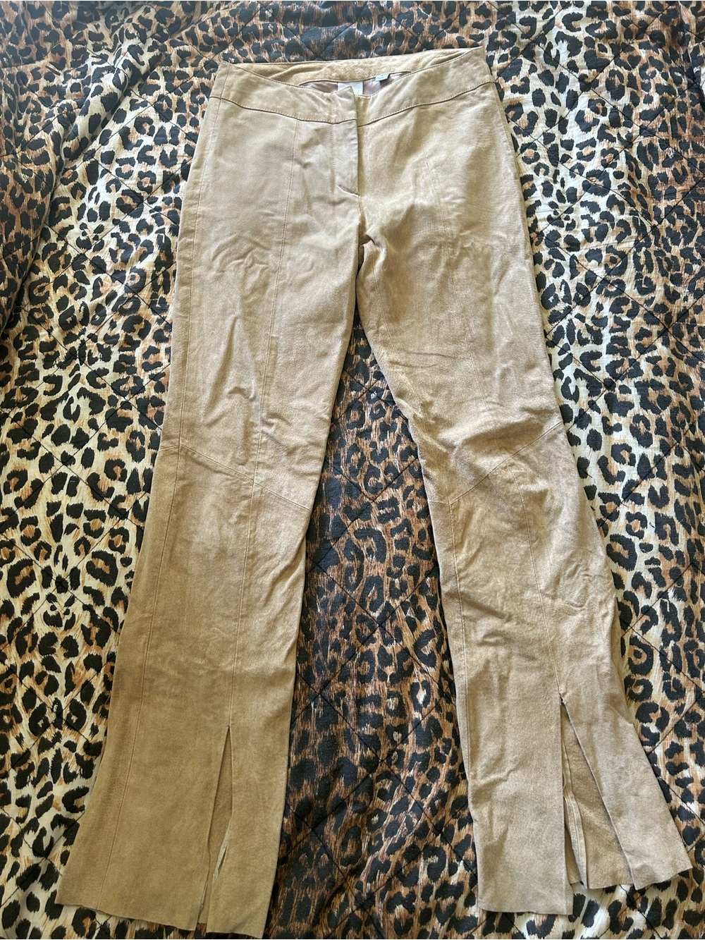 Vintage Wilson’s Leather flare suede pants
